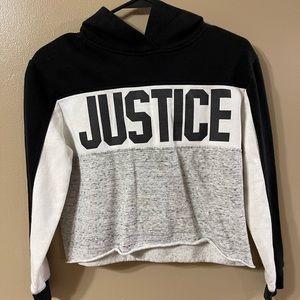 Justice brand cropped hoodie youth size 12